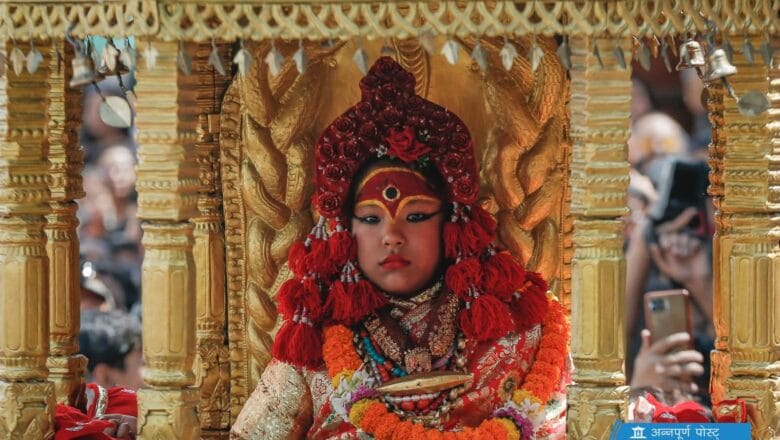 नवकुमारी आर्यतारा शाक्यलाई कुमारीघर प्रवेश