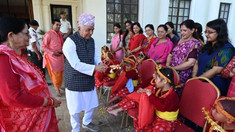 राष्ट्रपति पौडेलद्वारा महानवमीमा नवकन्या पूजा