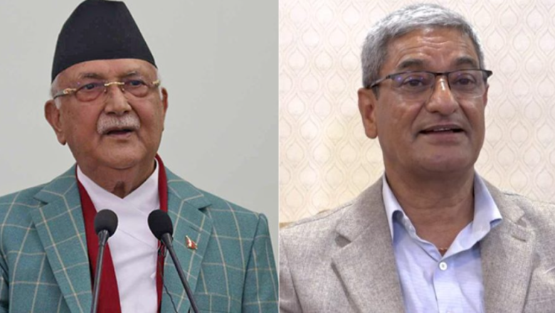 एमाले अध्यक्ष एवं पूर्वप्रधानमन्त्री ओली र लेखक पक्राउ